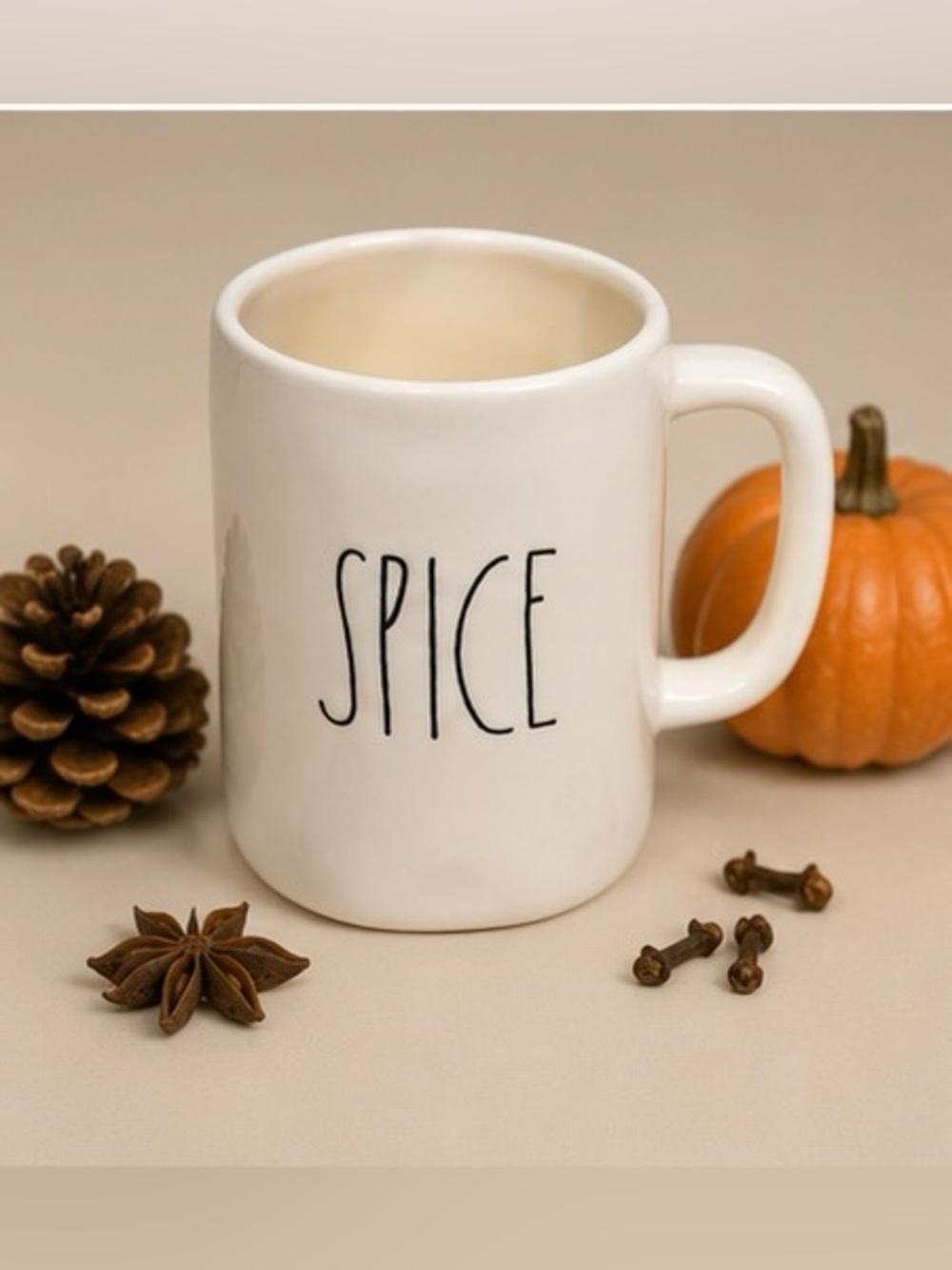 Rae Dunn White Spice Mug - Picture 4 of 7